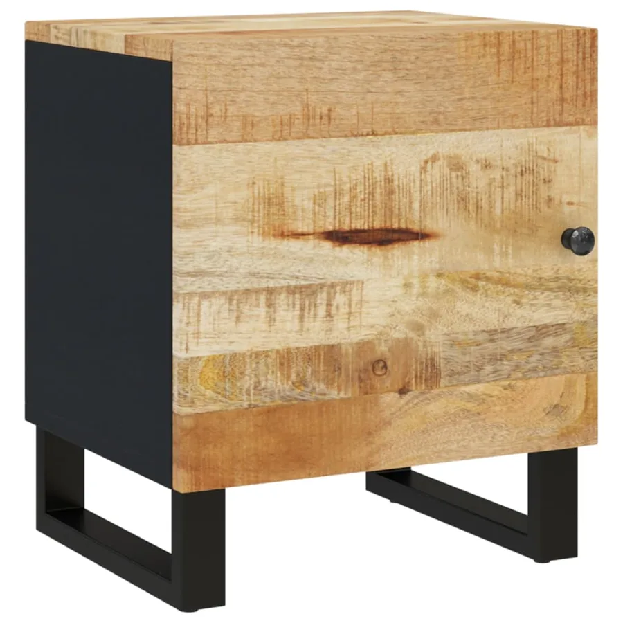 Table de chevet 40x33x46 cm Bois de manguier solide - 2