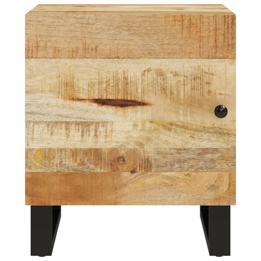 Table de chevet 40x33x46 cm Bois de manguier solide - 3