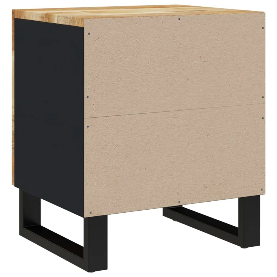 Table de chevet 40x33x46 cm Bois de manguier solide - 4
