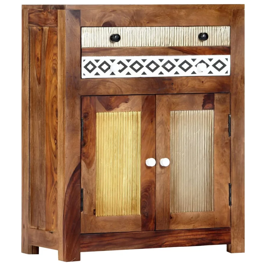 Armoire latérale 60x30x75 cm Bois massif - 10