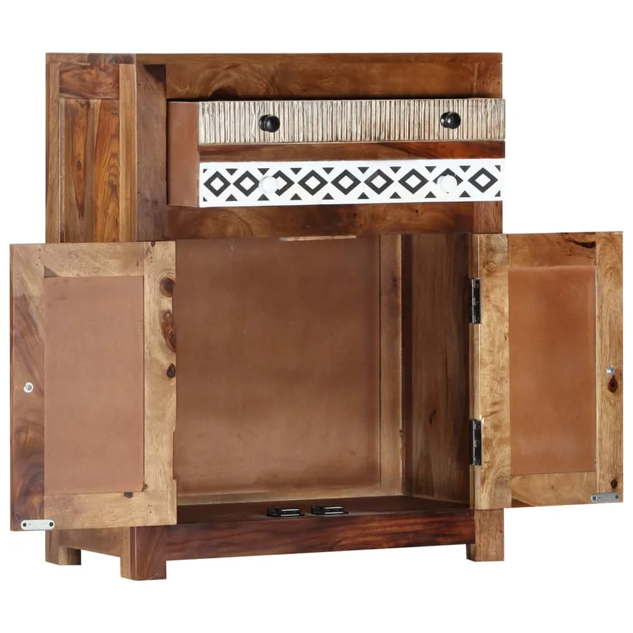 Armoire latérale 60x30x75 cm Bois massif - 2