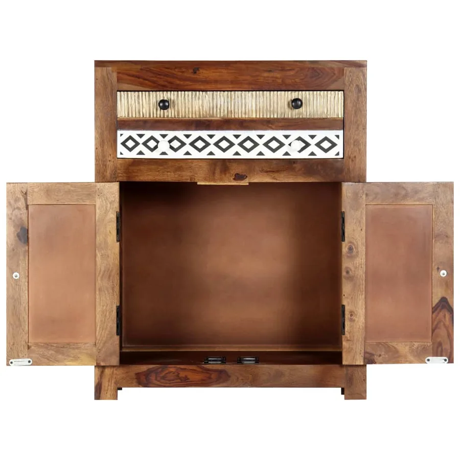 Armoire latérale 60x30x75 cm Bois massif - 3