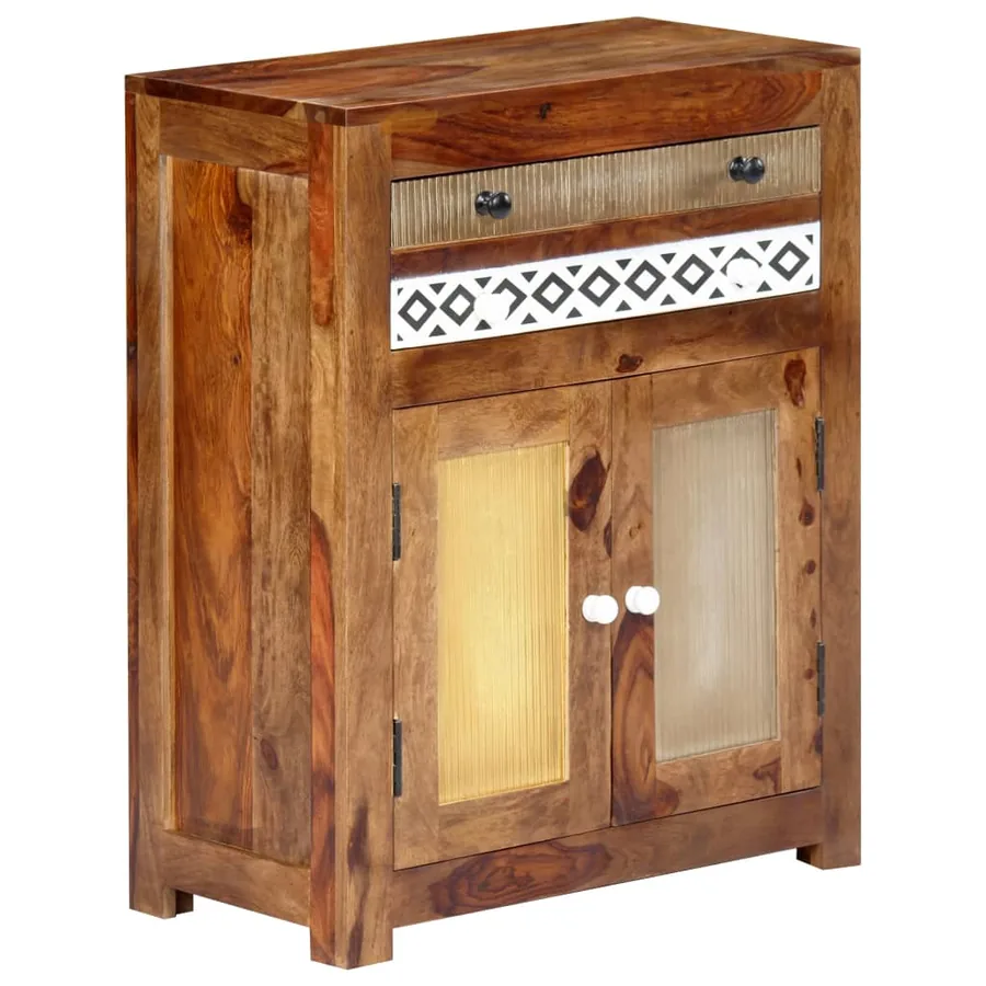 Armoire latérale 60x30x75 cm Bois massif - 6