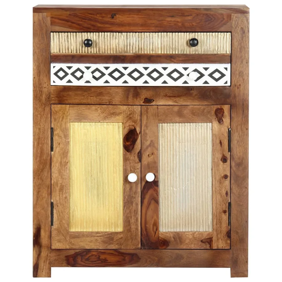 Armoire latérale 60x30x75 cm Bois massif - 7