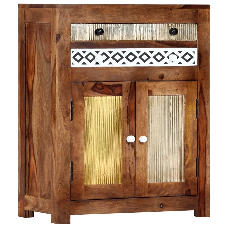 Armoire latérale 60x30x75 cm Bois massif - 8