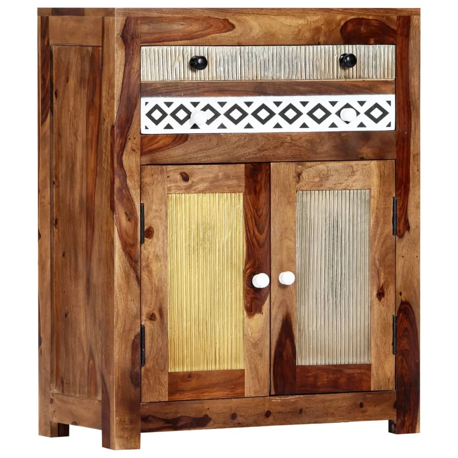 Armoire latérale 60x30x75 cm Bois massif - 9