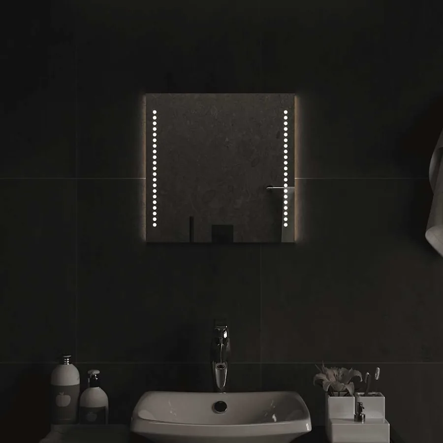Miroir de salle de bain à LED 40x40 cm