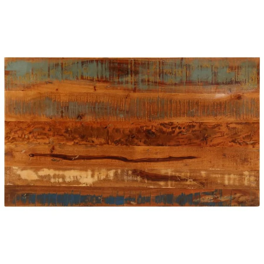 Table basse et étagère 100x60x35 cm Bois de récupération solide - 4