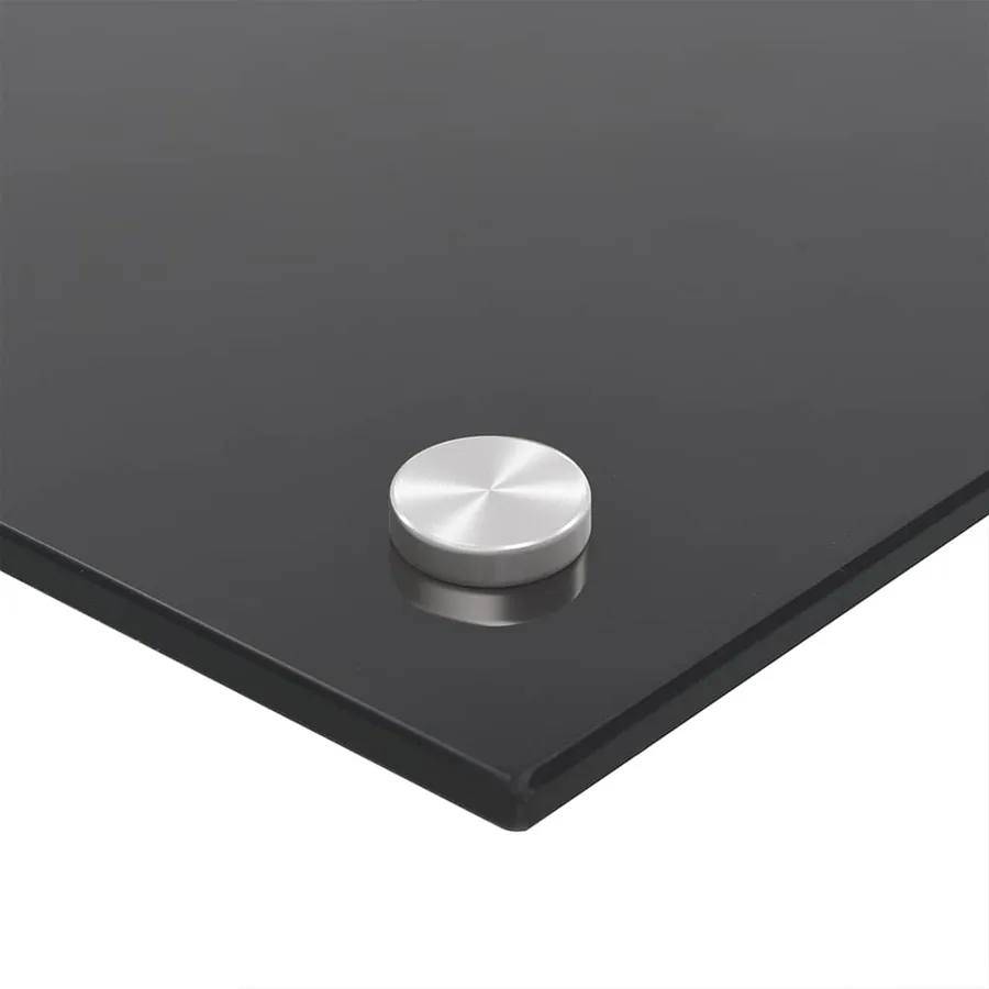 Dosseret de cuisine Noir 80x60 cm Verre trempé - 9