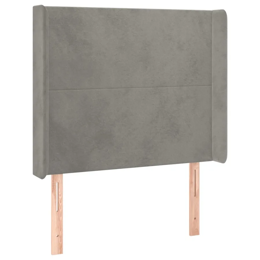 Sommier à lattes de lit matelas et LED Gris clair 100x200 cm - 7