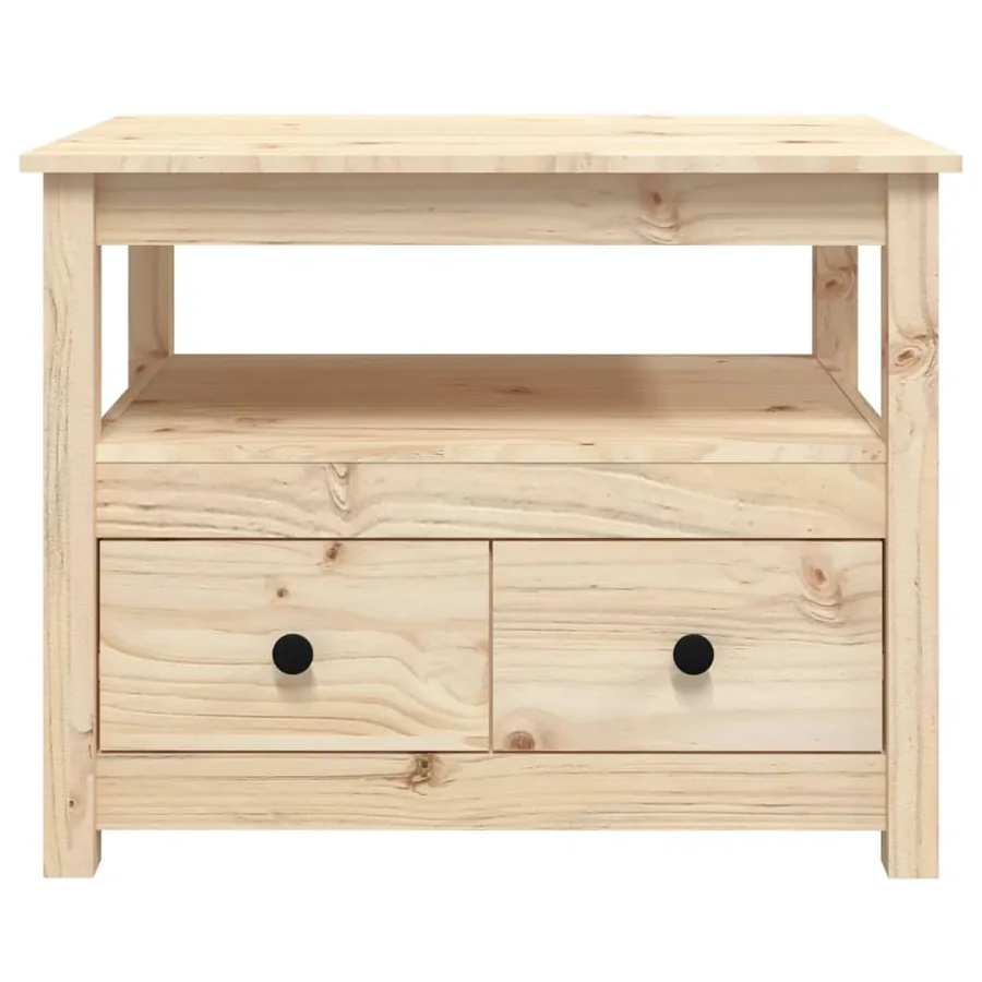 Table basse 71x49x55 cm Bois massif de pin - 7