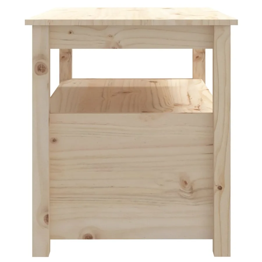 Table basse 71x49x55 cm Bois massif de pin - 9