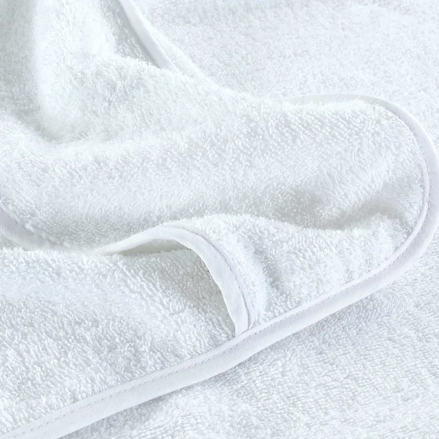 Serviettes de plage 2 pcs blanc 75x200 cm tissu 400 GSM - 7