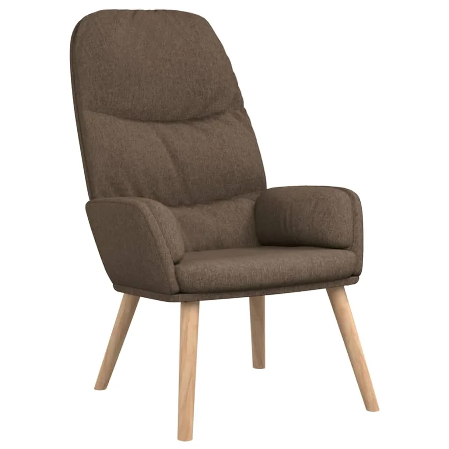 Chaise de relaxation Taupe Tissu - 2