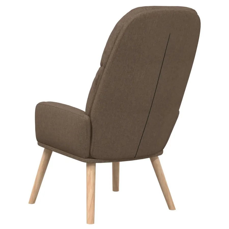 Chaise de relaxation Taupe Tissu - 5