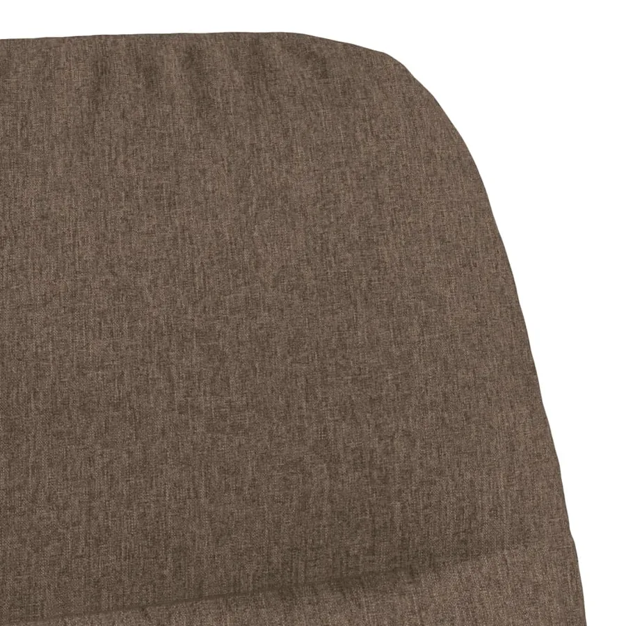Chaise de relaxation Taupe Tissu - 7