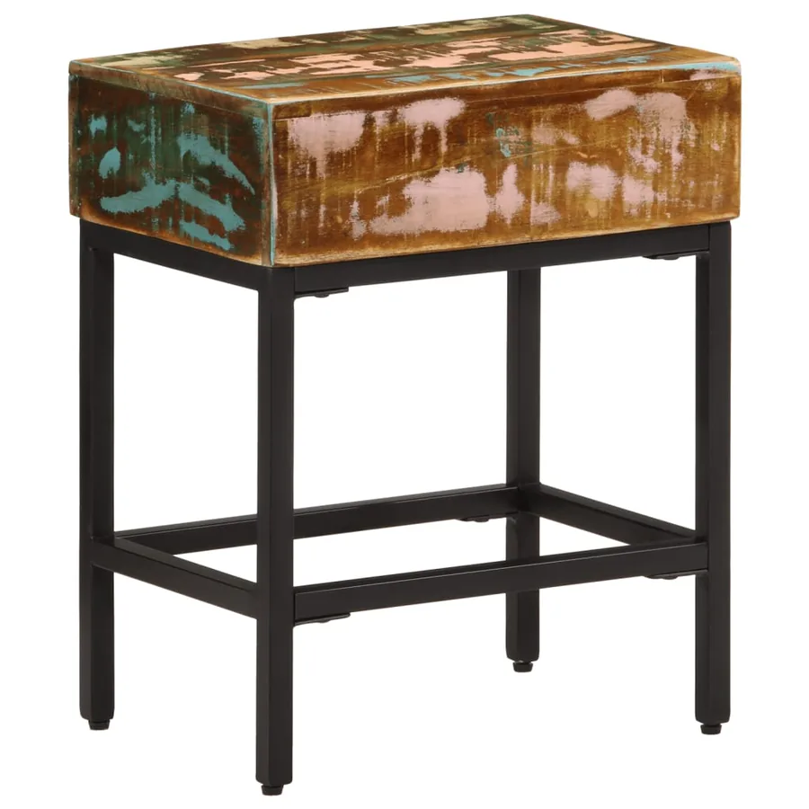 Table d'appoint 40x30x51 cm Bois massif de récupération - 3