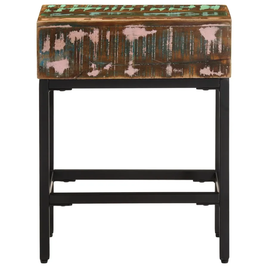 Table d'appoint 40x30x51 cm Bois massif de récupération - 4