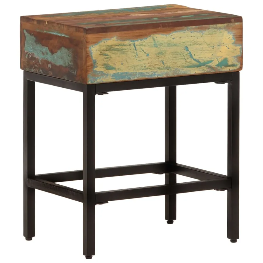 Table d'appoint 40x30x51 cm Bois massif de récupération - 5