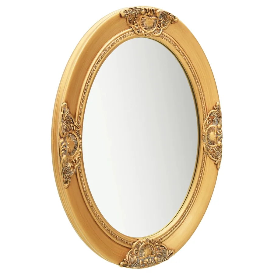 Miroir mural style baroque 50x70 cm Doré - 2