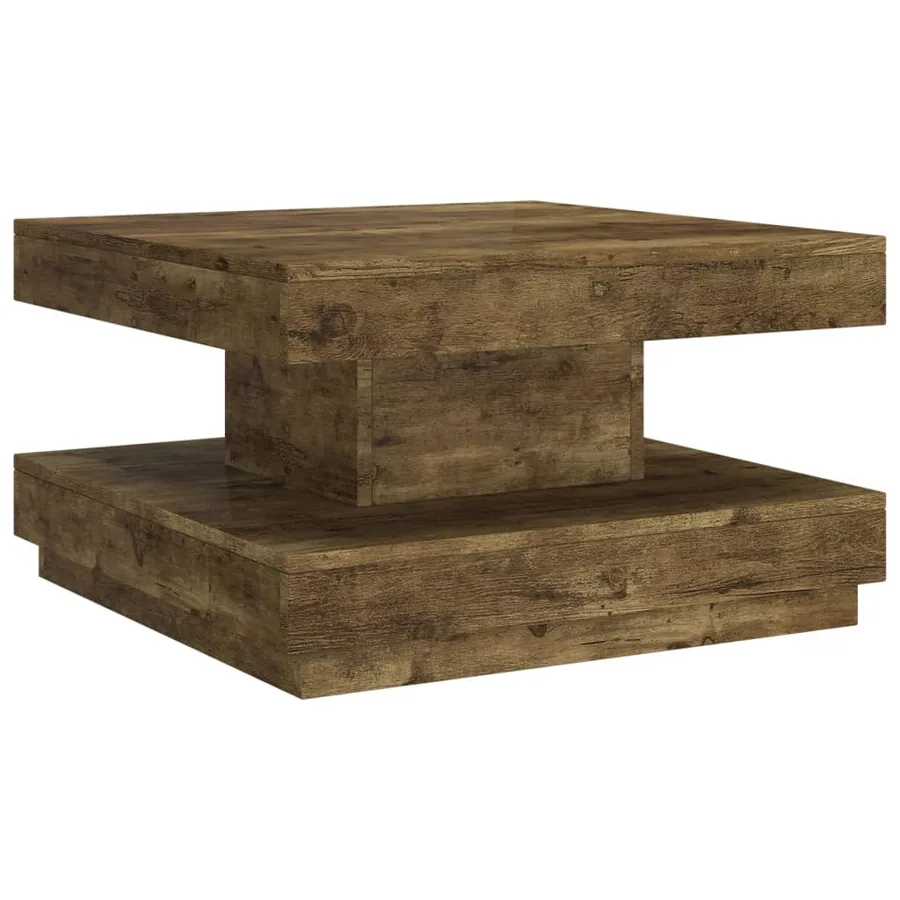 Table basse Marron foncé 60x60x35 cm MDF - 2