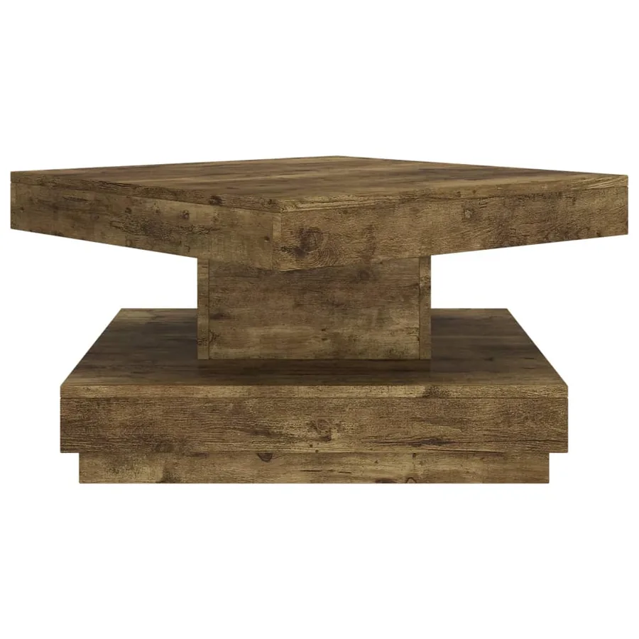 Table basse Marron foncé 60x60x35 cm MDF - 4