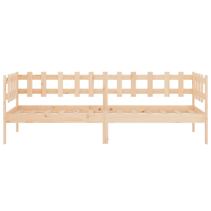 Lit de jour sans matelas 90x200 cm bois de pin massif - 8
