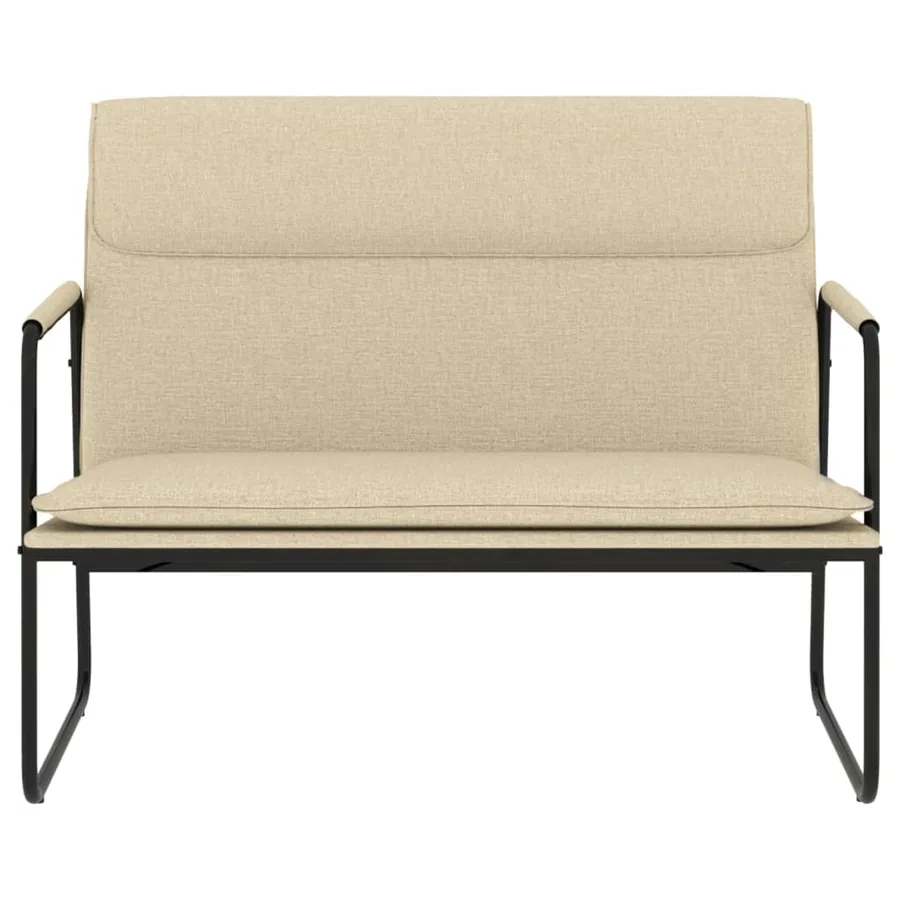 Banc Crème 100x64x80 cm Tissu - 3