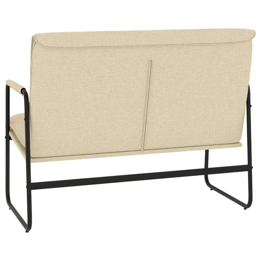 Banc Crème 100x64x80 cm Tissu - 5