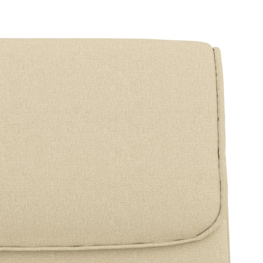 Banc Crème 100x64x80 cm Tissu - 6