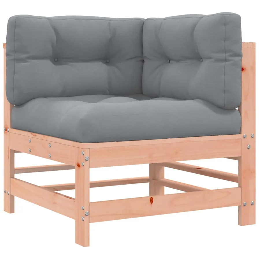 Canapés d'angle avec coussins 2 pcs bois massif douglas - 4