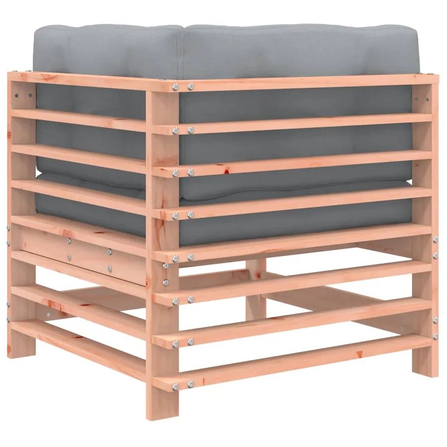 Canapés d'angle avec coussins 2 pcs bois massif douglas - 6