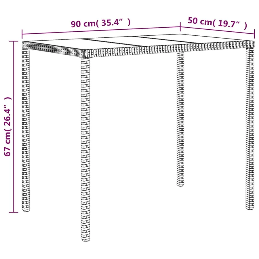 Salon de jardin 4 pcs avec coussins Gris Résine tressée - 10