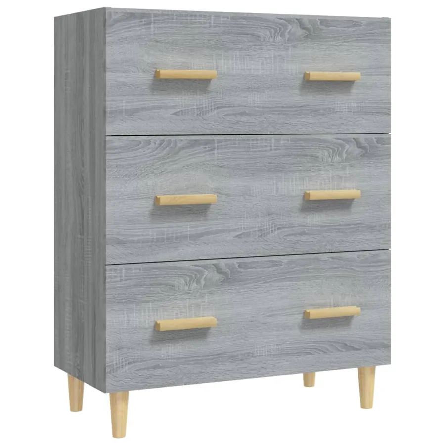 Buffet Sonoma gris 70x34x90 cm Bois d'ingénierie - 2