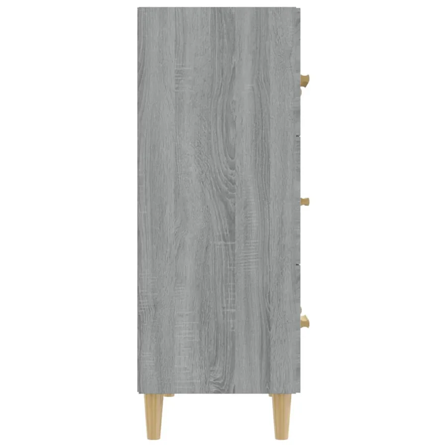 Buffet Sonoma gris 70x34x90 cm Bois d'ingénierie - 4