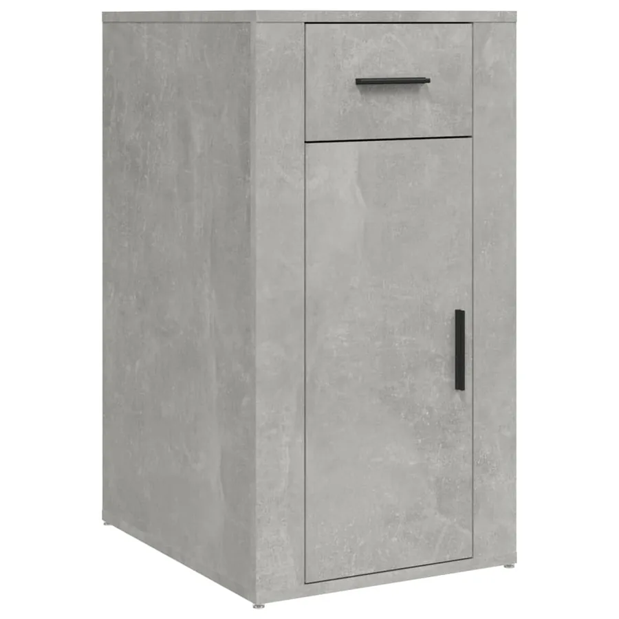 Armoire de bureau Gris béton 40x49x75 cm Bois d'ingénierie - 2