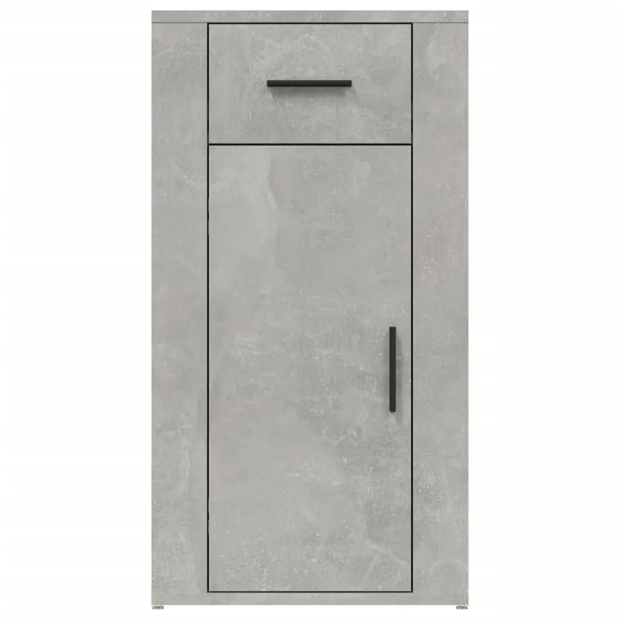 Armoire de bureau Gris béton 40x49x75 cm Bois d'ingénierie - 6