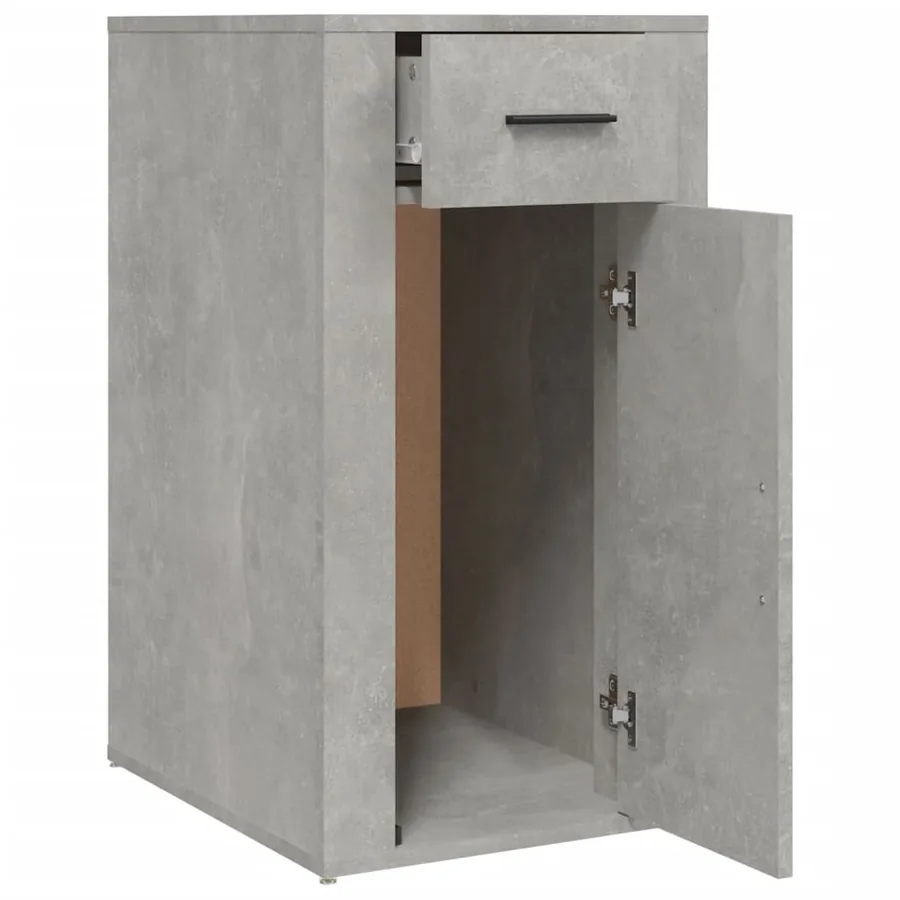 Armoire de bureau Gris béton 40x49x75 cm Bois d'ingénierie - 7