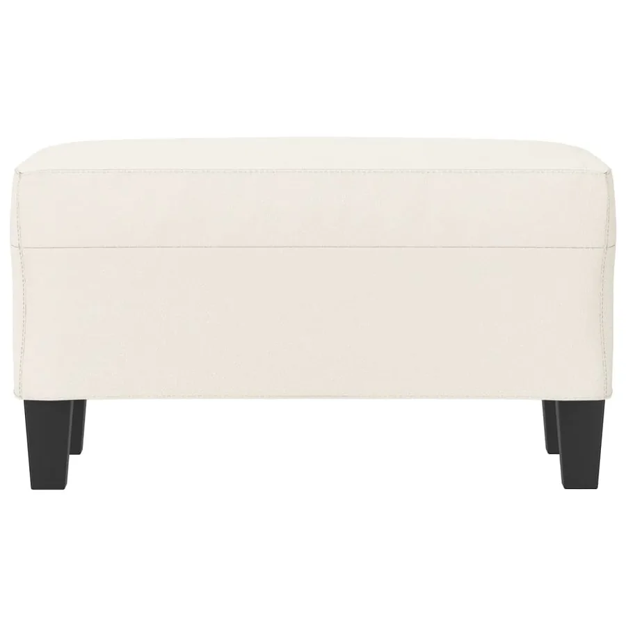 Banc Crème 70x35x41 cm Similicuir - 3
