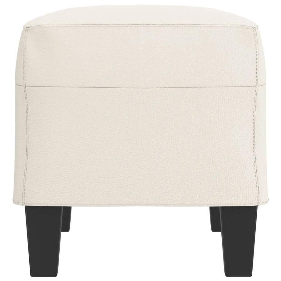 Banc Crème 70x35x41 cm Similicuir - 4