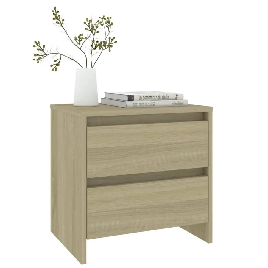 Table de chevet chêne sonoma 45x34,5x44,5 cm bois d’ingénierie - 6