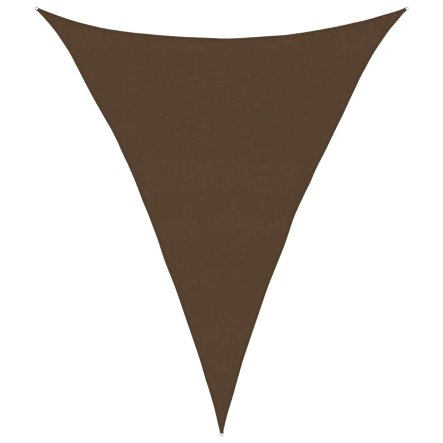 Voile d'ombrage 160 g/m² Marron 4x5x5 m PEHD - 2