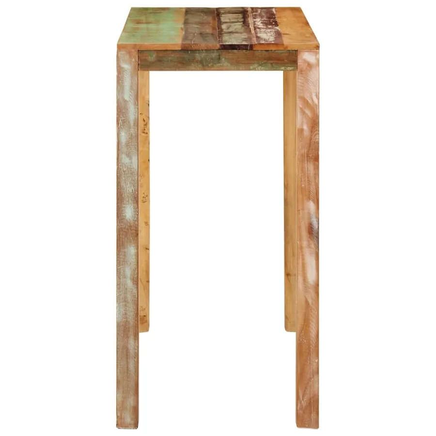Table de bar 112x55x108 cm Bois massif de récupération - 3