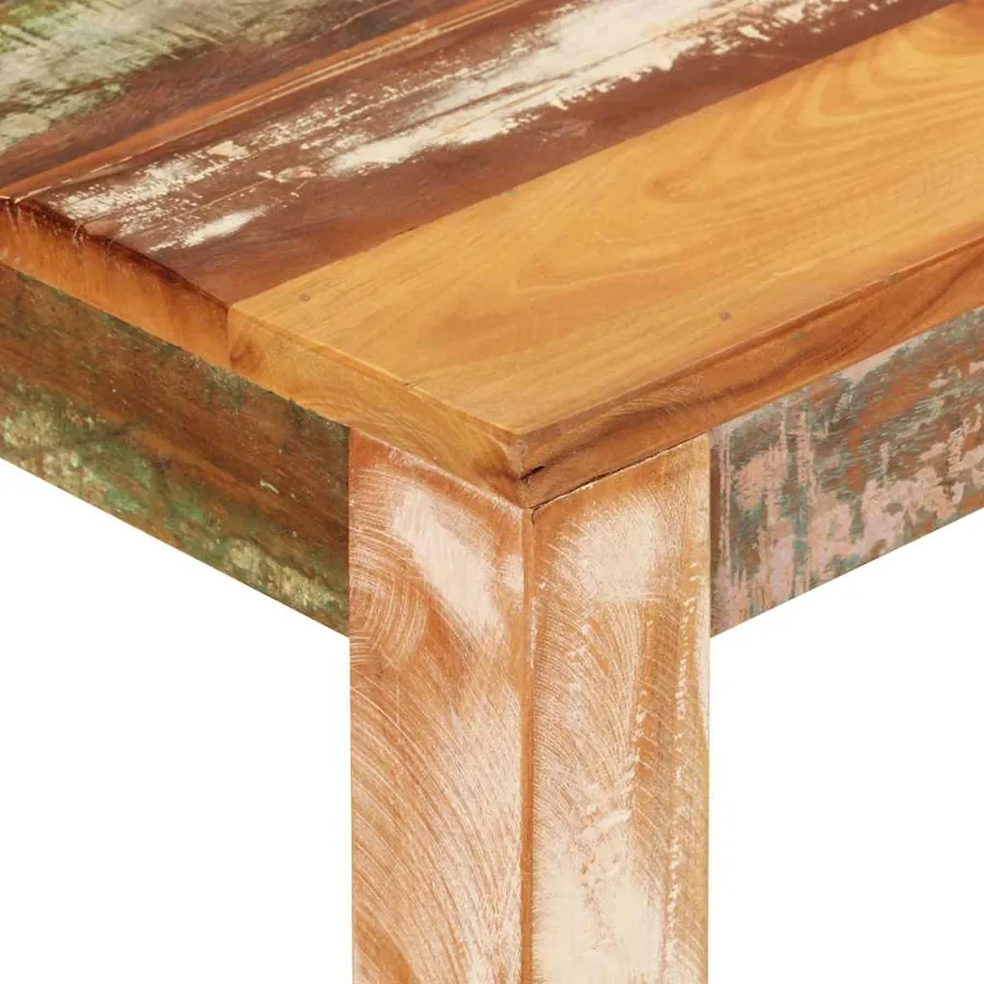 Table de bar 112x55x108 cm Bois massif de récupération - 5