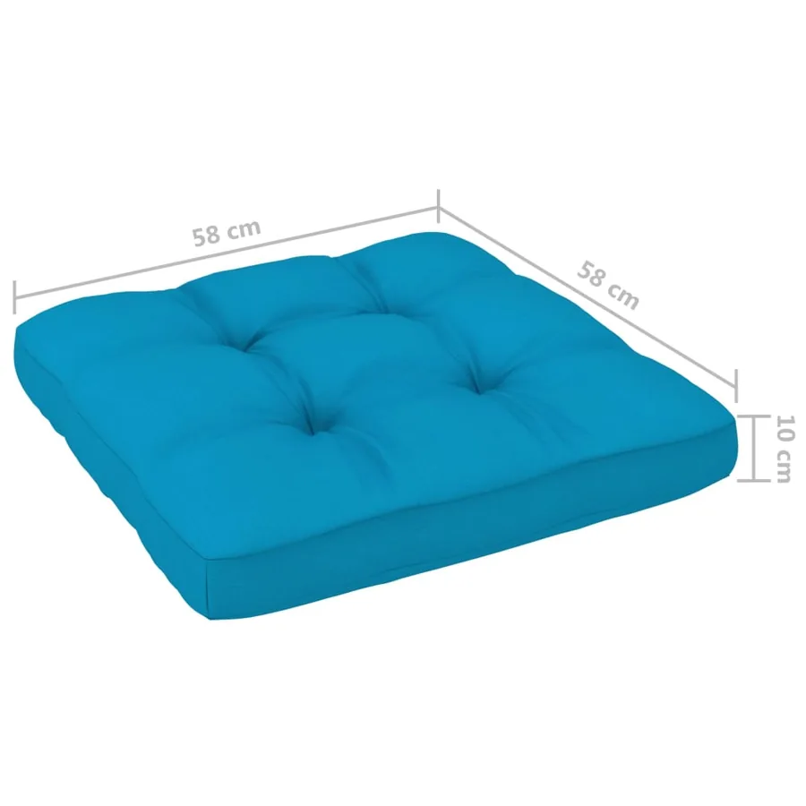 Salon de jardin palette 6pcs avec coussins Bois de pin imprégné - 14