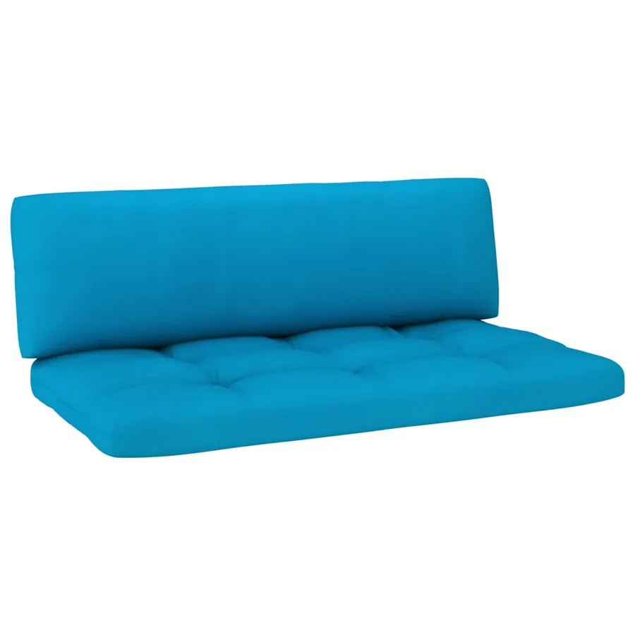 Salon de jardin palette 6pcs avec coussins Bois de pin imprégné - 7
