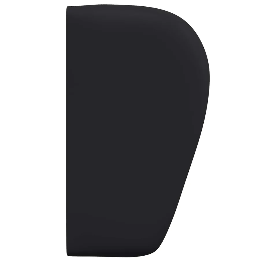 Oreille de tête de lit Noir 40 x 23 x 6 cm PVC - 7