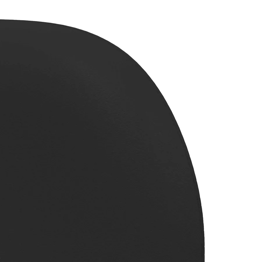 Oreille de tête de lit Noir 40 x 23 x 6 cm PVC - 9