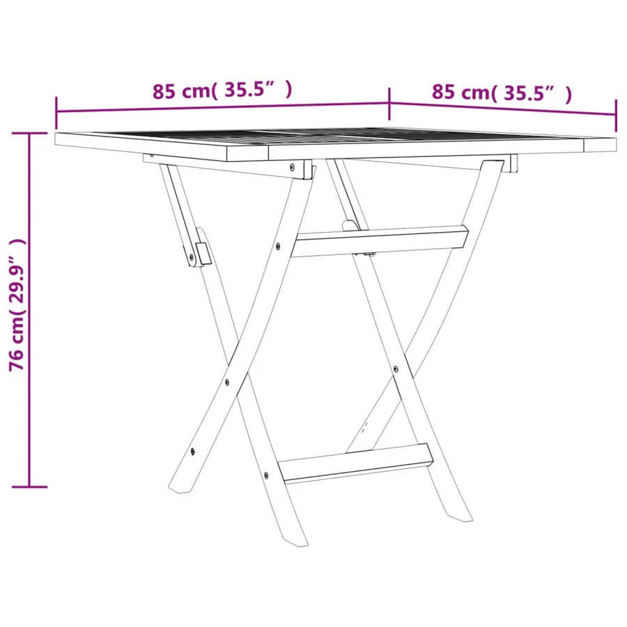 Ensemble à manger de jardin 5 pcs Bois de teck massif - 10