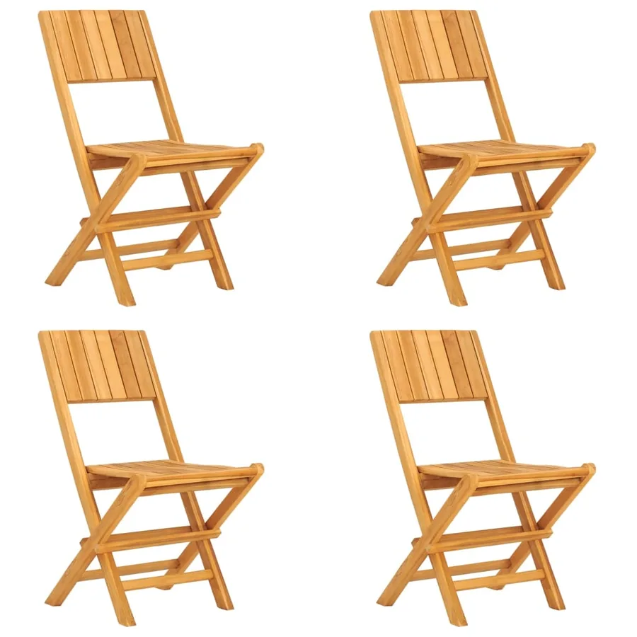 Ensemble à manger de jardin 5 pcs Bois de teck massif - 3